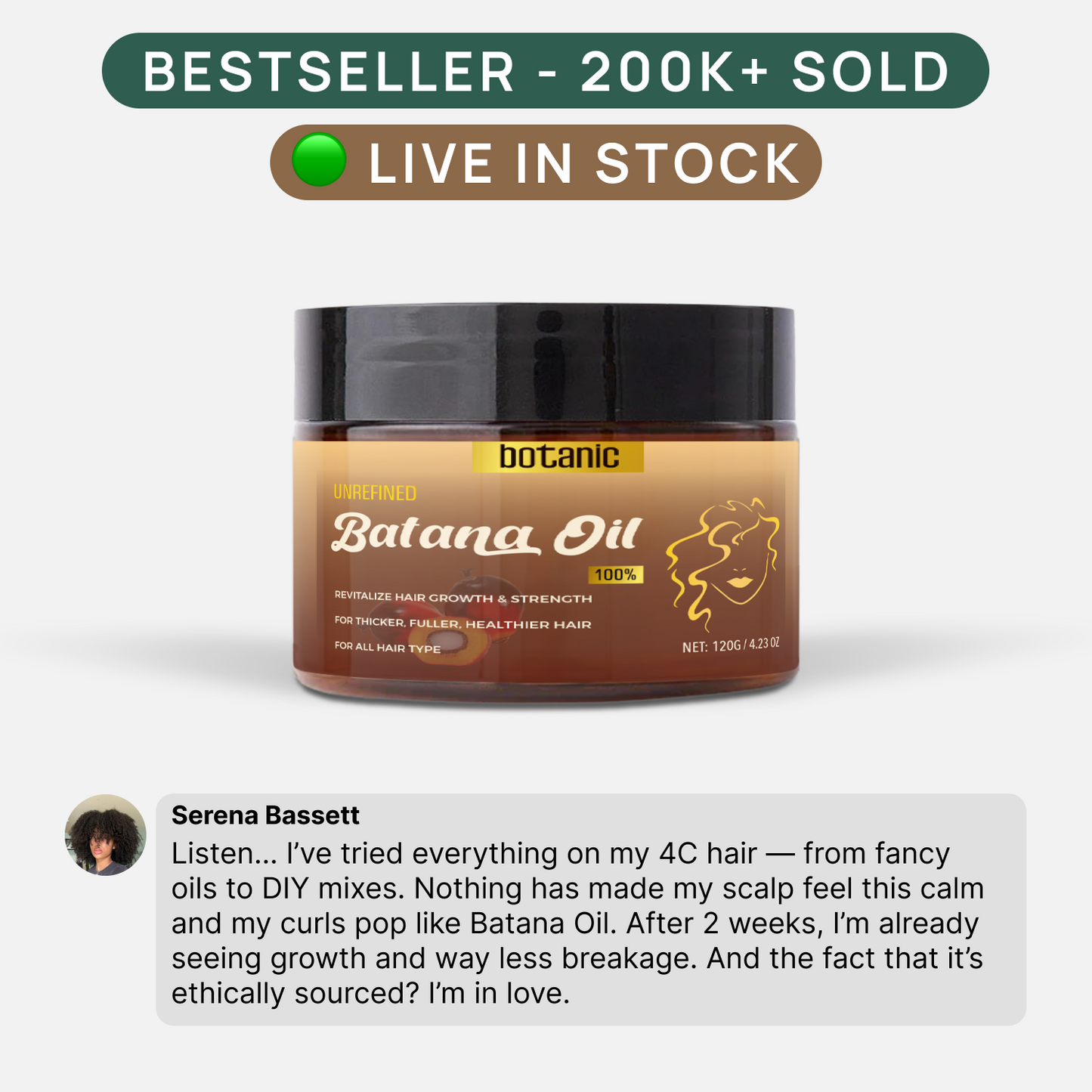 The Batana Natural Hair Growth Oil